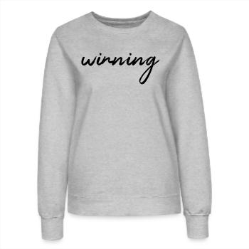 winning - Frauen Sweatshirt - Grau meliert - Vorne - AI Model Female 172 dark (172cm)