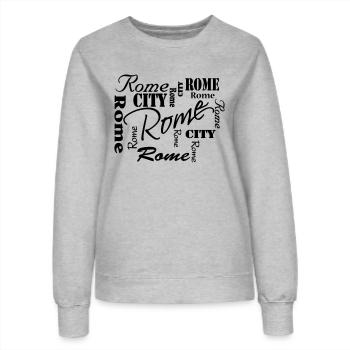 Rome - Frauen Sweatshirt - Grau meliert - Vorne - AI Model Female 172 dark (172cm)