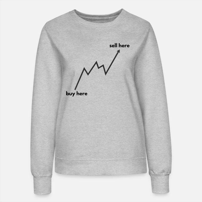 buy here - sell here - Women’s Sweatshirt - heather grey