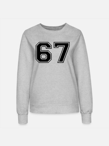 67 - Frauen Sweatshirt - Grau meliert