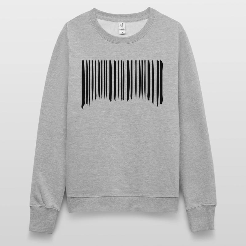 Barcode Strokes Lines Scribbled Barcode Scan Sweat Femme