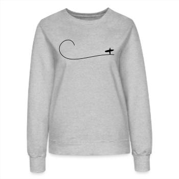 Perfekte Welle - Frauen Sweatshirt - Grau meliert - Vorne - AI Model Female 172 dark (172cm)