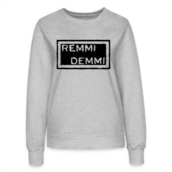 remmidemmi - Frauen Sweatshirt - Grau meliert - Vorne - AI Model Female 172 dark (172cm)