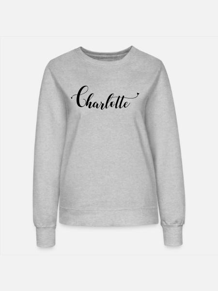 charlotte - Frauen Sweatshirt - Grau meliert
