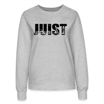 Juist Skyline - Frauen Sweatshirt - Grau meliert - Vorne - AI Model Female 172 dark (172cm)