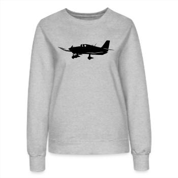 Robin - Frauen Sweatshirt - Grau meliert - Vorne - AI Model Female 172 dark (172cm)