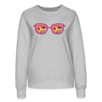 lunettes de soleil - Sweat Femme - gris chiné - Devant - AI Model Female 172 dark (172cm)