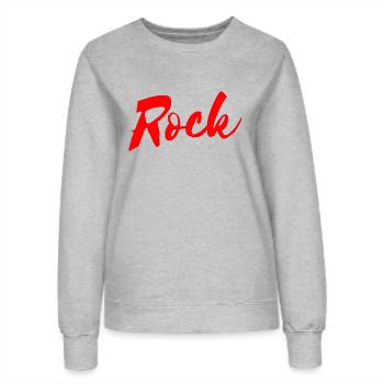 Rock - Frauen Sweatshirt - Grau meliert - Vorne - AI Model Female 172 dark (172cm)