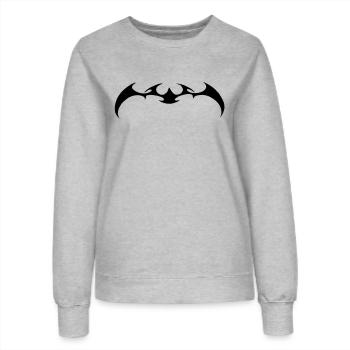 Tribal - Sweat Femme - gris chiné - Devant - AI Model Female 172 dark (172cm)