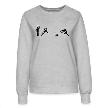 Flunkyball - Frauen Sweatshirt - Grau meliert - Vorne - AI Model Female 172 dark (172cm)