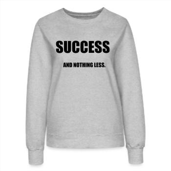 Success - Frauen Sweatshirt - Grau meliert - Vorne - AI Model Female 172 dark (172cm)