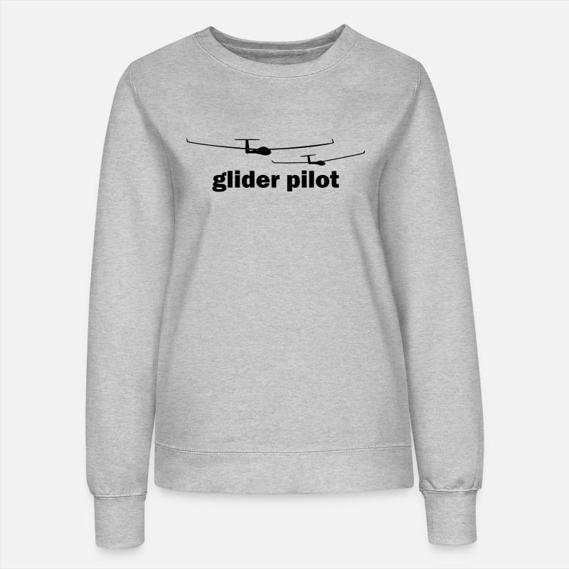 glider pilot - Frauen Sweatshirt - Grau meliert