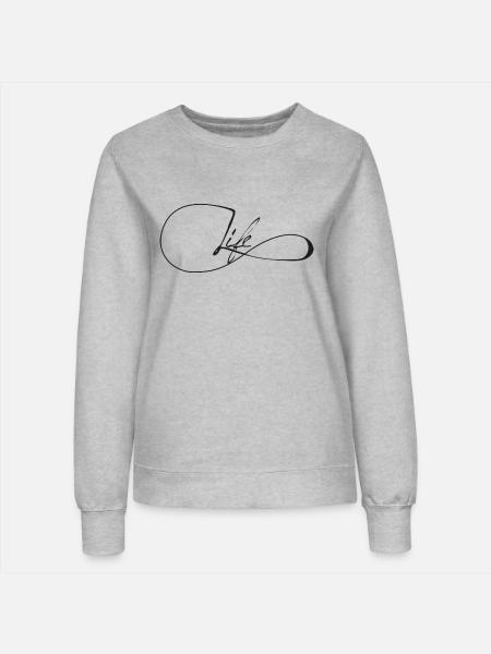 Infinity Life - Frauen Sweatshirt - Grau meliert