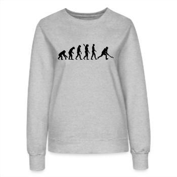 Evolution Hockey - Frauen Sweatshirt - Grau meliert - Vorne - AI Model Female 172 dark (172cm)