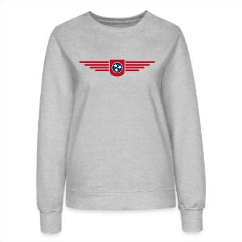 Tennessee Fan T-Shirt – Music & Love of Home - Women’s Sweatshirt - heather grey - Front - AI Model Female 172 dark (172cm)