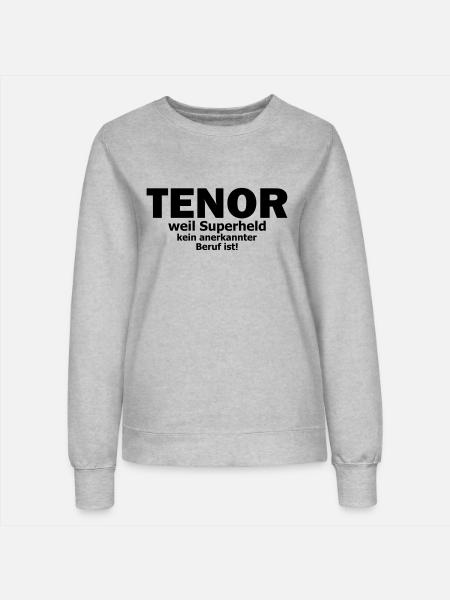 tenor - Frauen Sweatshirt - Grau meliert