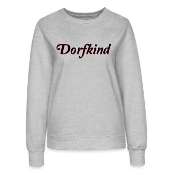 dorfkind - Frauen Sweatshirt - Grau meliert - Vorne - AI Model Female 172 dark (172cm)