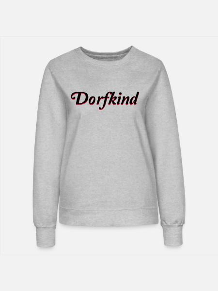 dorfkind - Frauen Sweatshirt - Grau meliert