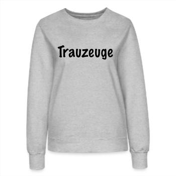 trauzeuge - Frauen Sweatshirt - Grau meliert - Vorne - AI Model Female 172 dark (172cm)