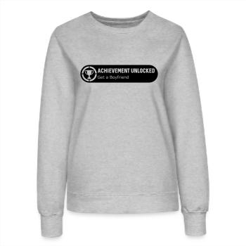 Get a Boyfriend - Frauen Sweatshirt - Grau meliert - Vorne - AI Model Female 172 dark (172cm)