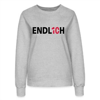 Endlich 10 Zehnter Geburtstag - Frauen Sweatshirt - Grau meliert - Vorne - AI Model Female 172 dark (172cm)