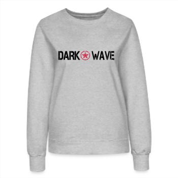 dark wave - Frauen Sweatshirt - Grau meliert - Vorne - AI Model Female 172 dark (172cm)