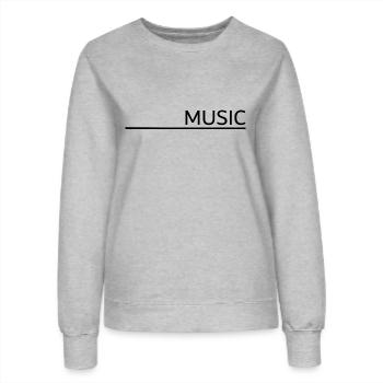 Music - Frauen Sweatshirt - Grau meliert - Vorne - AI Model Female 172 dark (172cm)