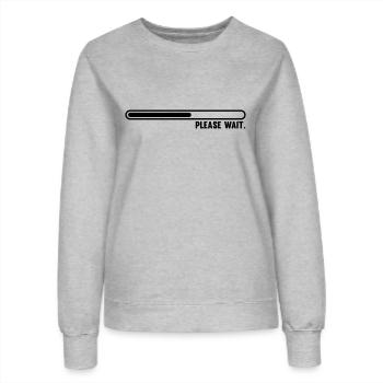 _loading_f1 - Frauen Sweatshirt - Grau meliert - Vorne - AI Model Female 172 dark (172cm)