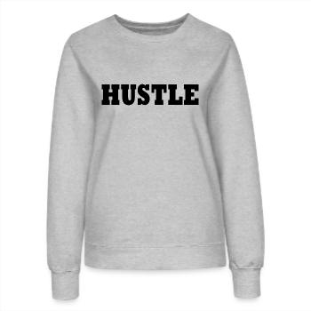 Hustle - Frauen Sweatshirt - Grau meliert - Vorne - AI Model Female 172 dark (172cm)