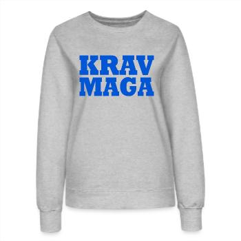 Krav maga - Frauen Sweatshirt - Grau meliert - Vorne - AI Model Female 172 dark (172cm)