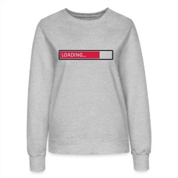 Loading - Frauen Sweatshirt - Grau meliert - Vorne - AI Model Female 172 dark (172cm)