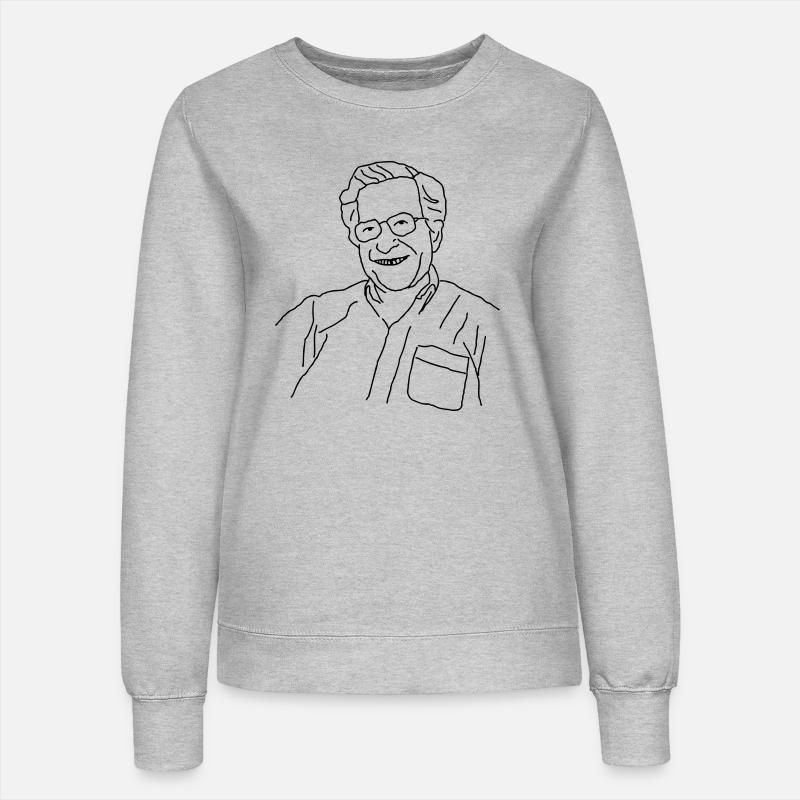 Noam Chomsky - Women’s Sweatshirt - heather grey