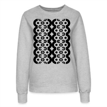 Neues Design - Frauen Sweatshirt - Grau meliert - Vorne - AI Model Female 172 dark (172cm)