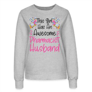 Pharmacy Tech Technician - Women’s Sweatshirt - heather grey - Front - AI Model Female 172 dark (172cm)