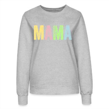 Maman Maman Maman Cadeau de fête des mères - Sweat Femme - gris chiné - Devant - AI Model Female 172 dark (172cm)