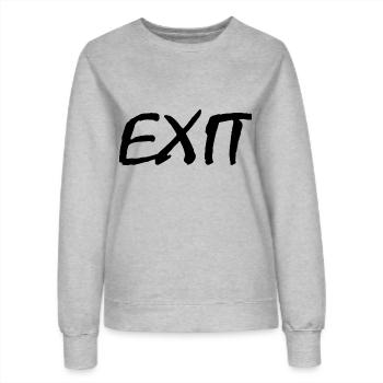 Exit - Frauen Sweatshirt - Grau meliert - Vorne - AI Model Female 172 dark (172cm)