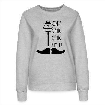 opa transition nam - Sweat Femme - gris chiné - Devant - AI Model Female 172 dark (172cm)