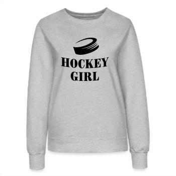 fille de hockey - Sweat Femme - gris chiné - Devant - AI Model Female 172 dark (172cm)