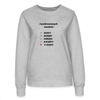 Geschmäcker bei Mama - Frauen Sweatshirt - Grau meliert - Vorne - AI Model Female 172 dark (172cm)