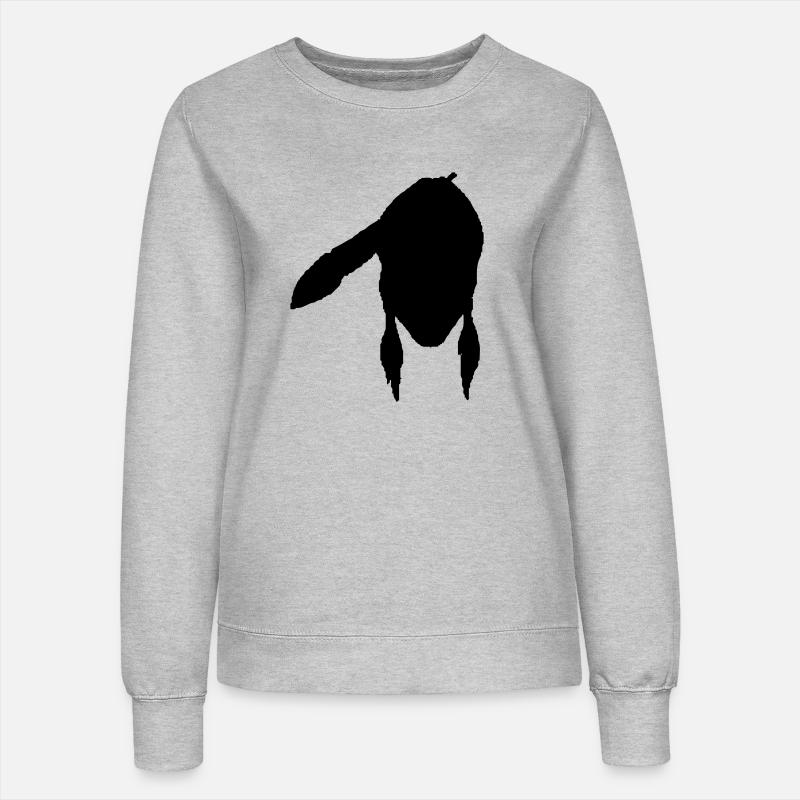 indian - Frauen Sweatshirt - Grau meliert