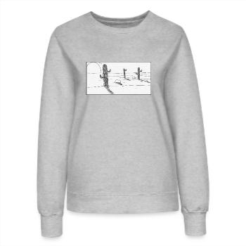 Mexican desert - Women’s Sweatshirt - heather grey - Front - AI Model Female 172 dark (172cm)