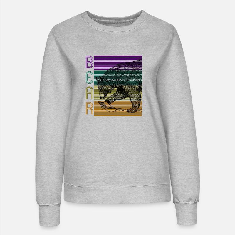 bear - Women’s Sweatshirt - heather grey