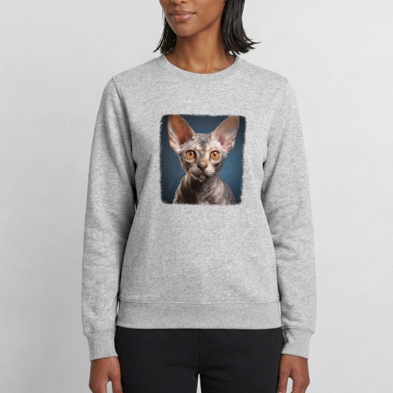 Chaton Devon Rex Chat Devon Rex Sweat Femme