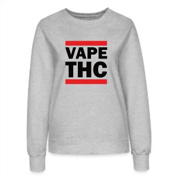 Vape THC - Women’s Sweatshirt - heather grey - Front - AI Model Female 172 dark (172cm)