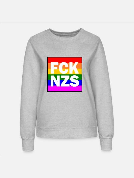 Fck nzs - Frauen Sweatshirt - Grau meliert