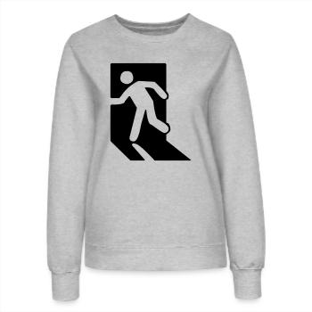 Beenden (V) - Frauen Sweatshirt - Grau meliert - Vorne - AI Model Female 172 dark (172cm)