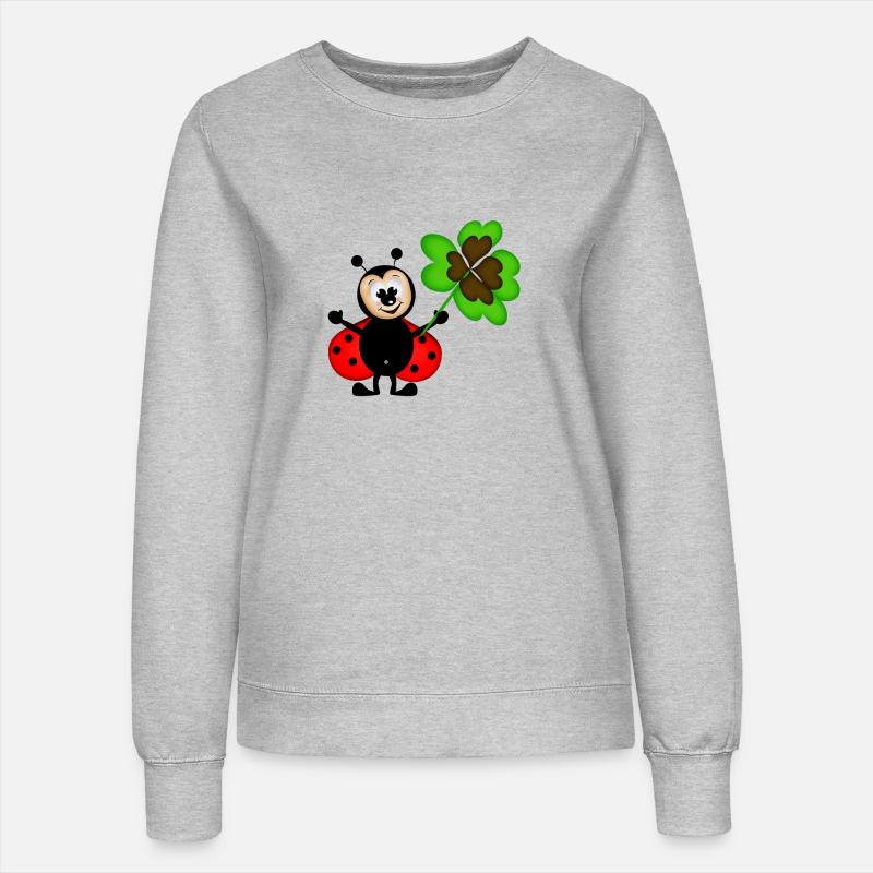 Marini Kleeblatt - Frauen Sweatshirt - Grau meliert