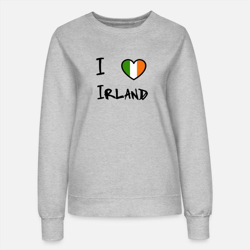 Irlande - Sweat Femme - gris chiné