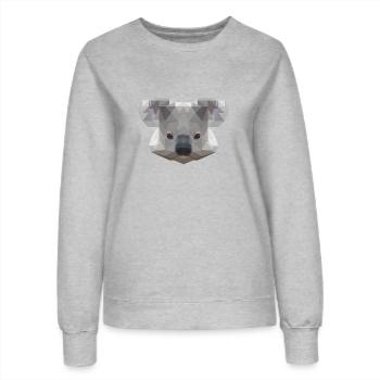Mr Koala - Frauen Sweatshirt - Grau meliert - Vorne - AI Model Female 172 dark (172cm)