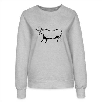 Auroch - Women’s Sweatshirt - heather grey - Front - AI Model Female 172 dark (172cm)